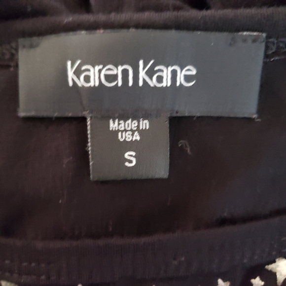 Karen Kane black and silver star top size Small - Picture 4 of 7